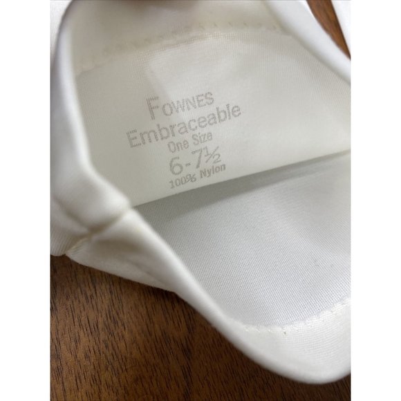 Vintage Womens Fownes Long White Gloves sz 6 - 7.5 Above the Elbow New NOS - Picture 8 of 9